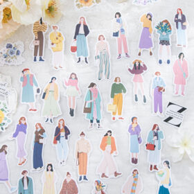 Girl-themed Character Washi Sticker