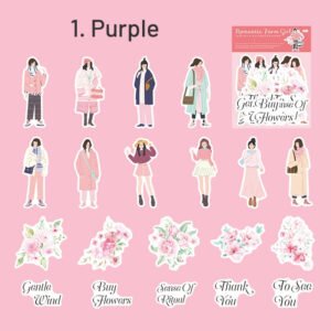 girl themed character washi sticker sku 1