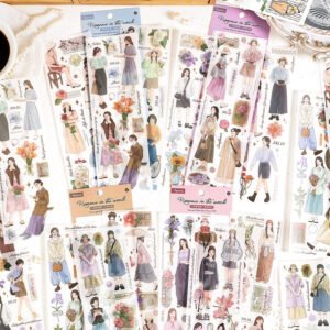 girl s casual lifestyle washi stickers b4