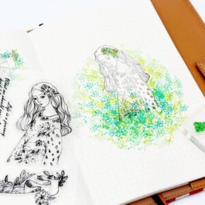girls transparent soft silicone decorative stamp b2