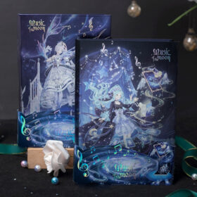 Creative Luminous Artistic Hot Stamping Notebook - B6