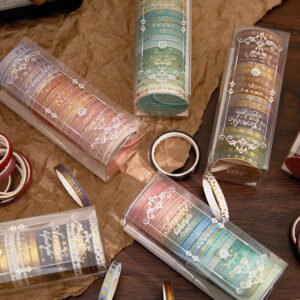 gold foil divider washi tape set 20 rolls b4