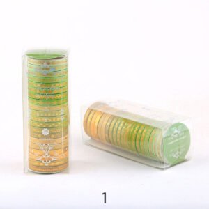 gold foil divider washi tape set 20 rolls sku 1