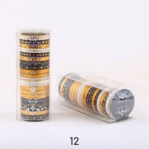 gold foil divider washi tape set 20 rolls sku 12
