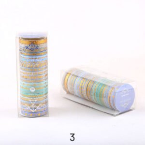 gold foil divider washi tape set 20 rolls sku 3