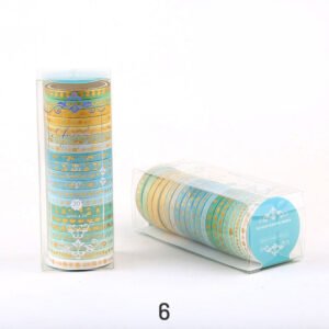 gold foil divider washi tape set 20 rolls sku 6