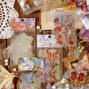 gold foil pet stickers flower fairy words butterfly flower a 6eb3599b 157e 4a78 a469 25bd1b2905f4