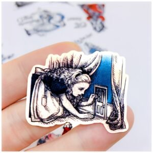 handbook sticker pack alice in wonderland 40 pieces handbook stickers decorative diary 2
