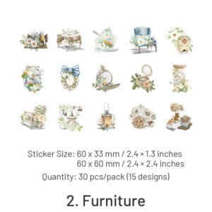 have a date with flowers floral stickers furniture sea creature vehicles antiques sku 2
