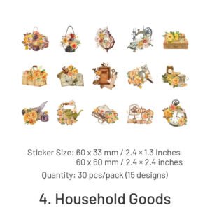 have a date with flowers floral stickers furniture sea creature vehicles antiques sku 4