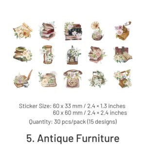 have a date with flowers floral stickers furniture sea creature vehicles antiques sku 5
