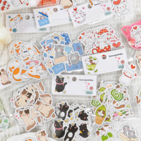 Cat League Cute Cartoon Pet Decorative Sticker