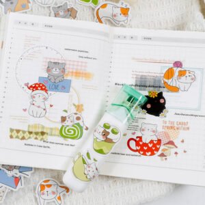 kitten league cute cartoon pet decorative sticker b