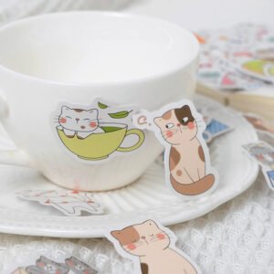 kitten league cute cartoon pet decorative sticker c