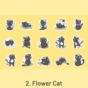 kitten league cute cartoon pet decorative sticker sku 2