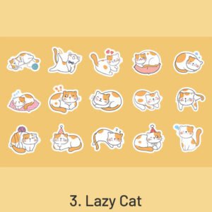 kitten league cute cartoon pet decorative sticker sku 3