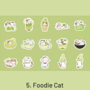 kitten league cute cartoon pet decorative sticker sku 5