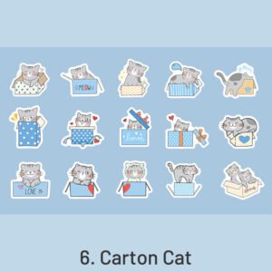 kitten league cute cartoon pet decorative sticker sku 6
