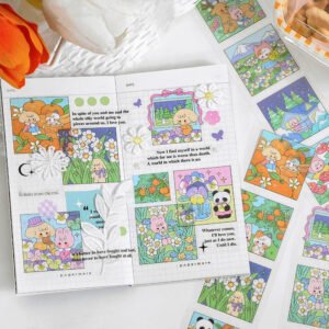 Cute Cartoon Animal Four Seasons Clear Transparent Sticker little joy seasons series stickers main 2
