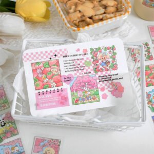 Cute Cartoon Animal Four Seasons Clear Transparent Sticker little joy seasons series stickers main 3