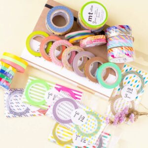 50CM MT Slim Deco Basic Twist Washi Tape Set