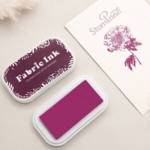 Burgundy Oil-Based Fabric Ink Pad