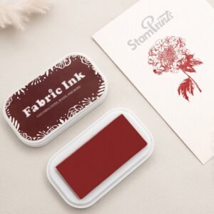 Brick Red Oil-Based Fabric Ink Pad