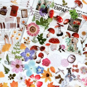 pet decorative sticker leaf petal stationery mushroom ribbon b3