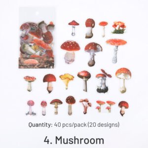 pet decorative sticker leaf petal stationery mushroom ribbon sku 4