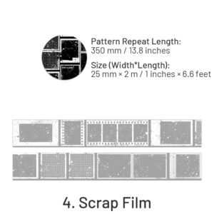 pet decorative tape words flowers film manuscript sku 4