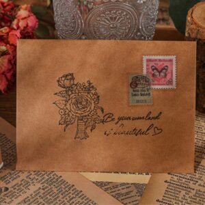 rose book series vintage wood plant flower stamp set11