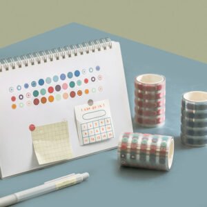 Colorful Dot Multi-Size Washi Tape round marker base material tape b3