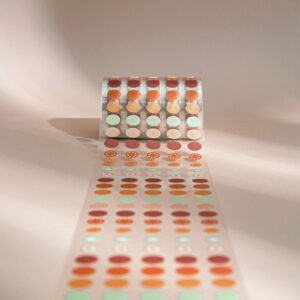 Colorful Dot Multi-Size Washi Tape round marker base material tape c