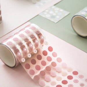 Colorful Dot Multi-Size Washi Tape round marker base material tape c2