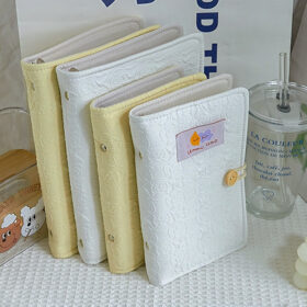 Cream Color Grid Loose-Leaf Journal - A5, A6