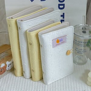 Cream Color Grid Loose-Leaf Journal - A5, A6