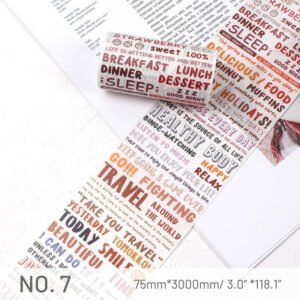 stamprints ant text english scrapbook tape 10