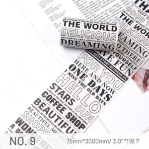 stamprints ant text english scrapbook tape 12
