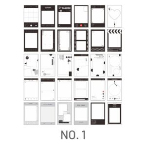 Black and White Photographic Film Stock Card stamprints black and white photographic film stock card 4