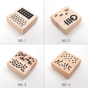 stamprints circle dot forest series rubber stamps 3