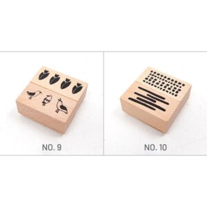 stamprints circle dot forest series rubber stamps 5