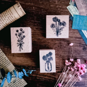 Cute Bouquet Rubber Stamp