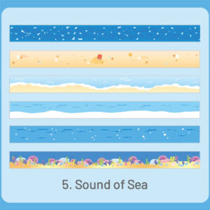 stamprints floating debris series landscape tape 7