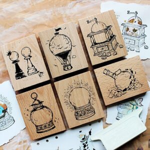 Flying House Series Rubber Stamp