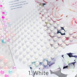 Fashion Pearl Self-Adhesive Embellishment Sticker stamprints half circle pearl embellishment sticker 4