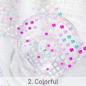 Fashion Pearl Self-Adhesive Embellishment Sticker stamprints half circle pearl embellishment sticker 5