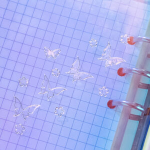 stamprints hot stamping and silvering pet small stickers 3