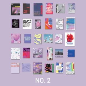 stamprints magazine style card sticker set 5