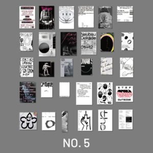 stamprints magazine style card sticker set 8