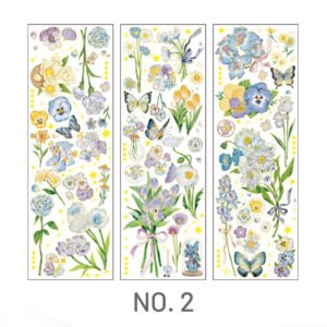 stamprints pet bronzing transparent flowers and plants stickers 6